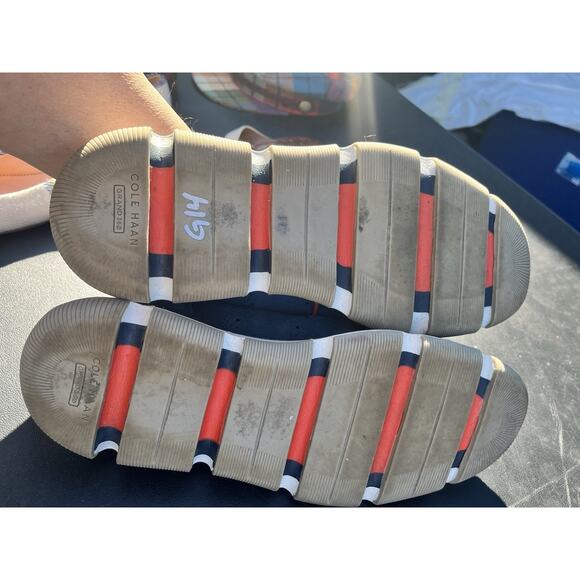 Cole Haan ZeroGrand Men 9.5 W Blue Laser Wingtip Oxford Casual Suede Shoe C35750 - Picture 7 of 9